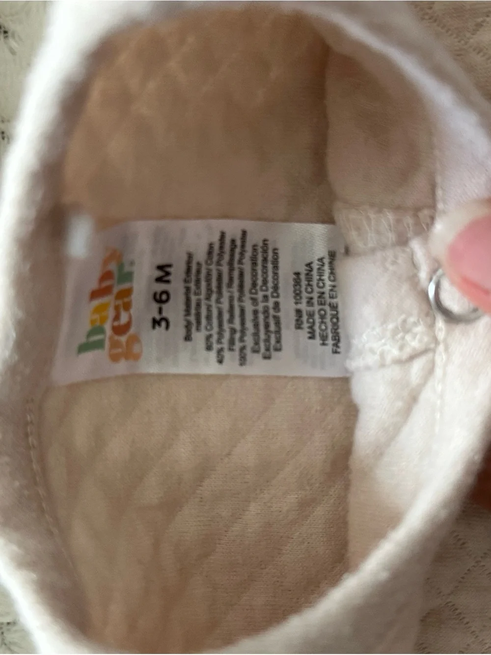 Baby Gear Quilted Hooded Puffer Jacket in Light Pink